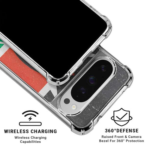 Kenya Flag Distressed Google Pixel 10 Pro XL Clear Case